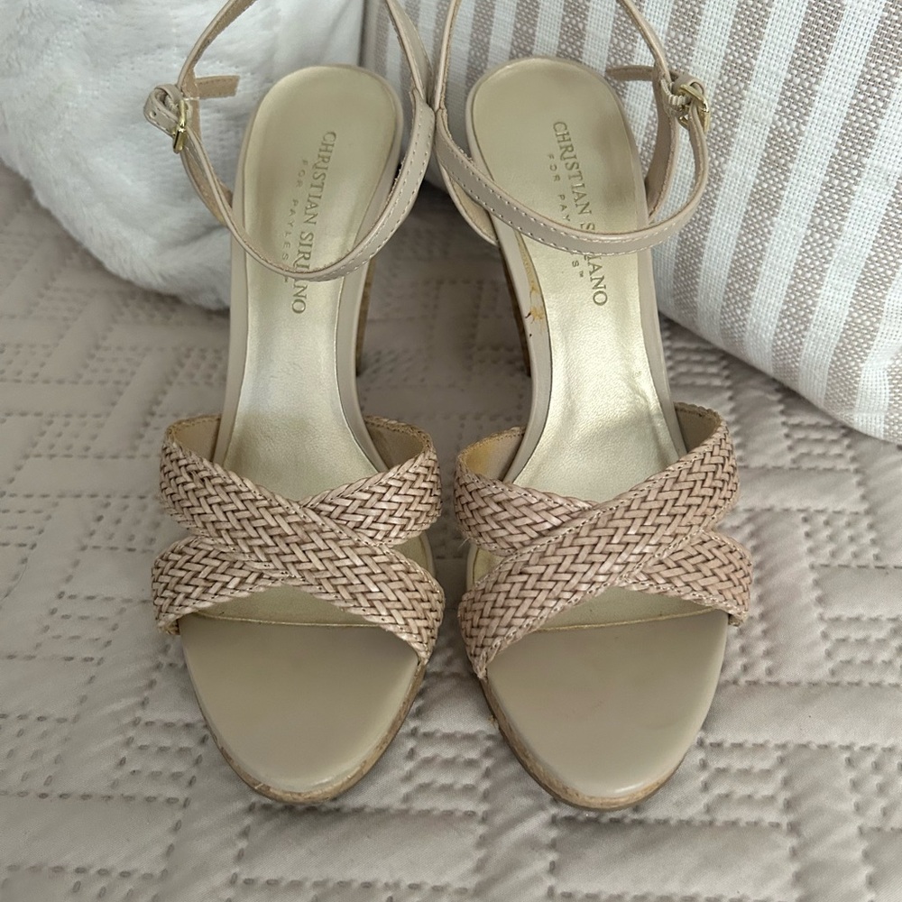 Christian Siriano Women's Beige Sandals